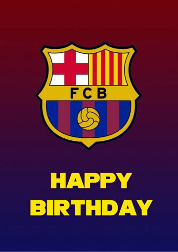 Picture of BARCELONA FOOTBALL CARD